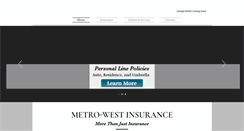 Desktop Screenshot of metro-westinsurance.com