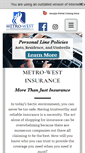 Mobile Screenshot of metro-westinsurance.com